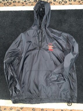 Vintage Coca-Cola Black Shell Jacket with Caught Red Handed Embroidered Logo